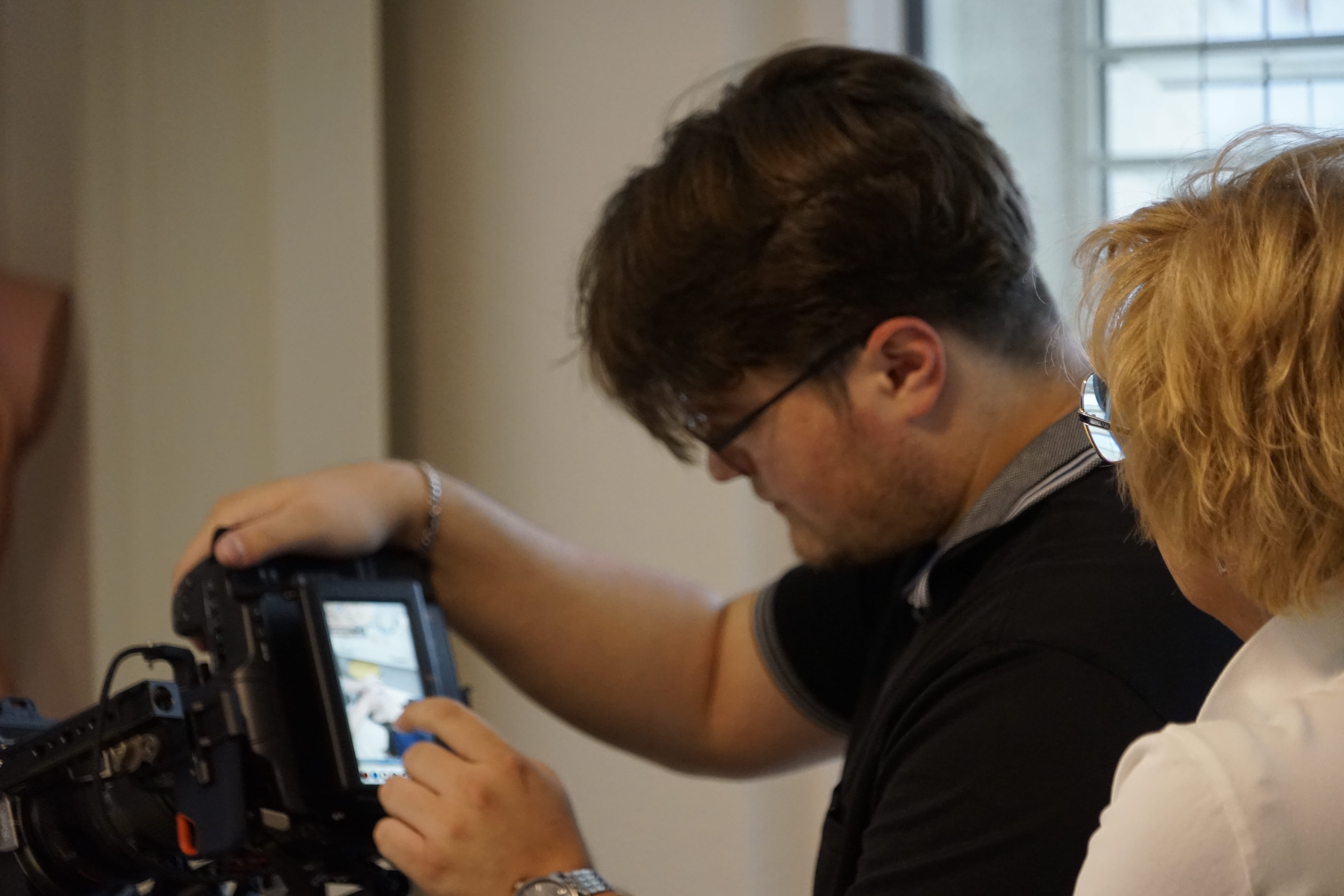 Trineo beim Videodreh