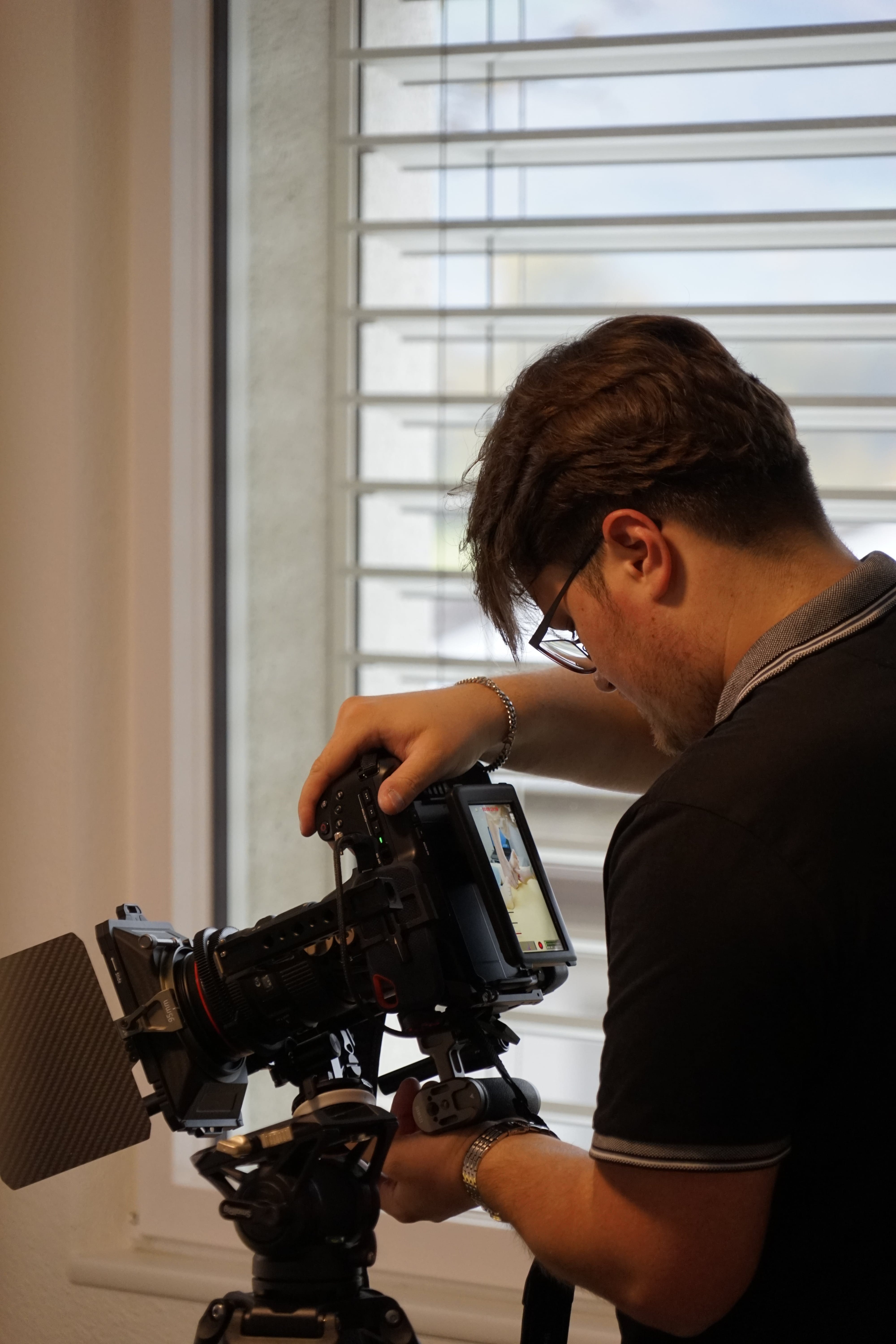 Pascal Blank beim Videoshooting